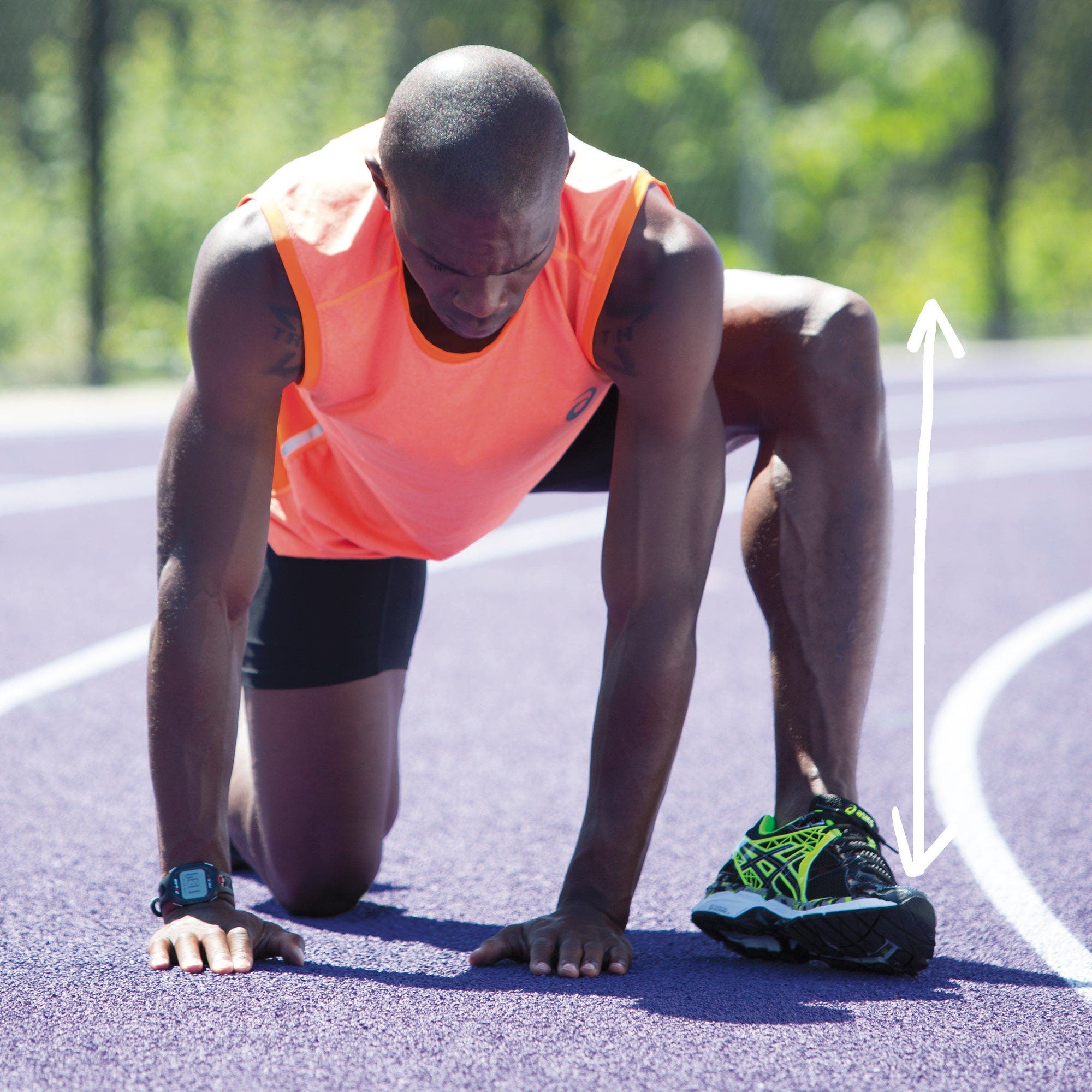 Man in lizard pose rotating his ankle outward