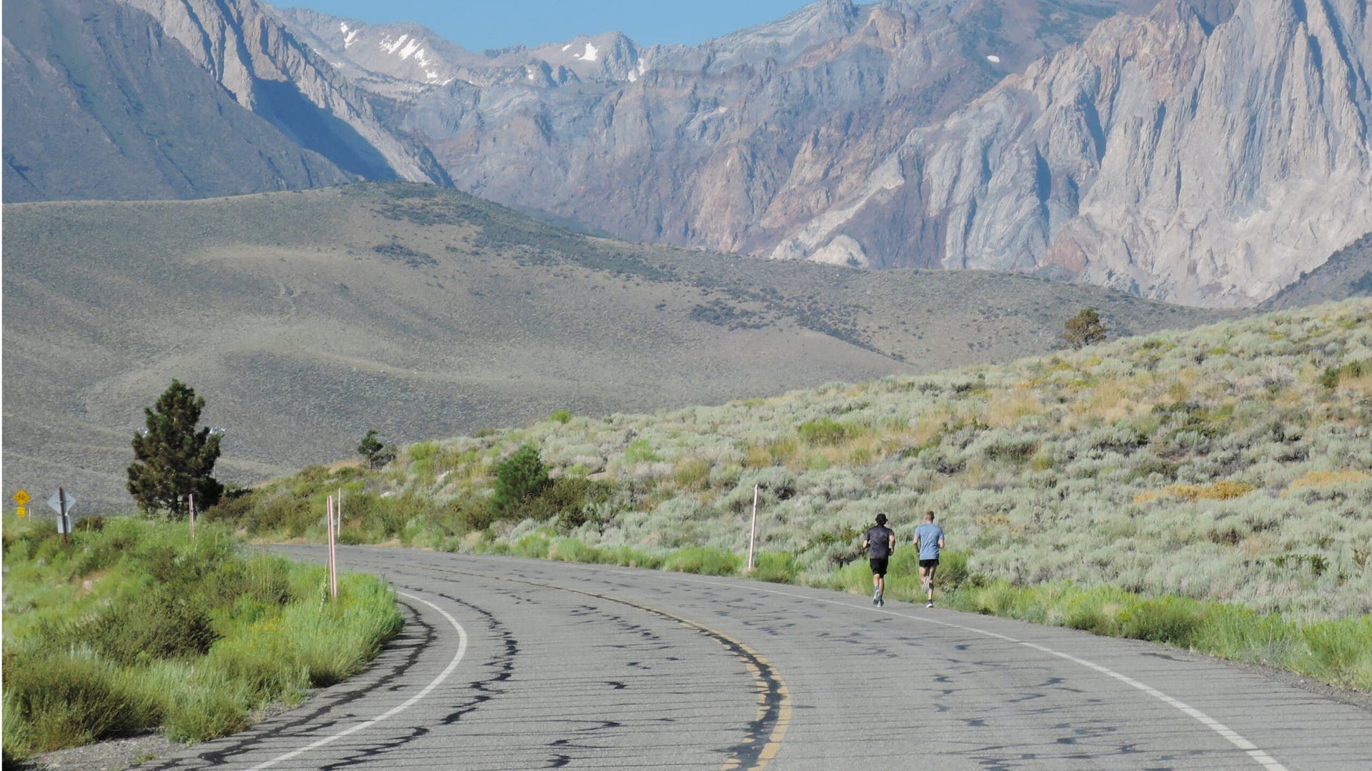 Running partners, Mammoth Lakes, California