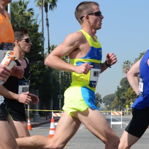 Runner competing in a race