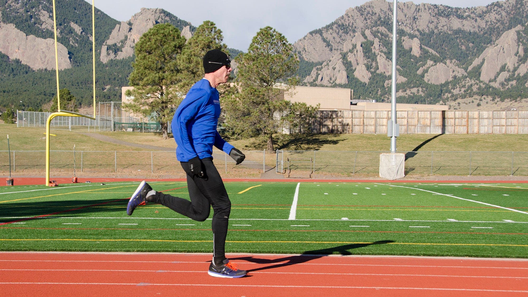 masters runner training on track