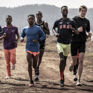 Abdi Abdirahman and training partners