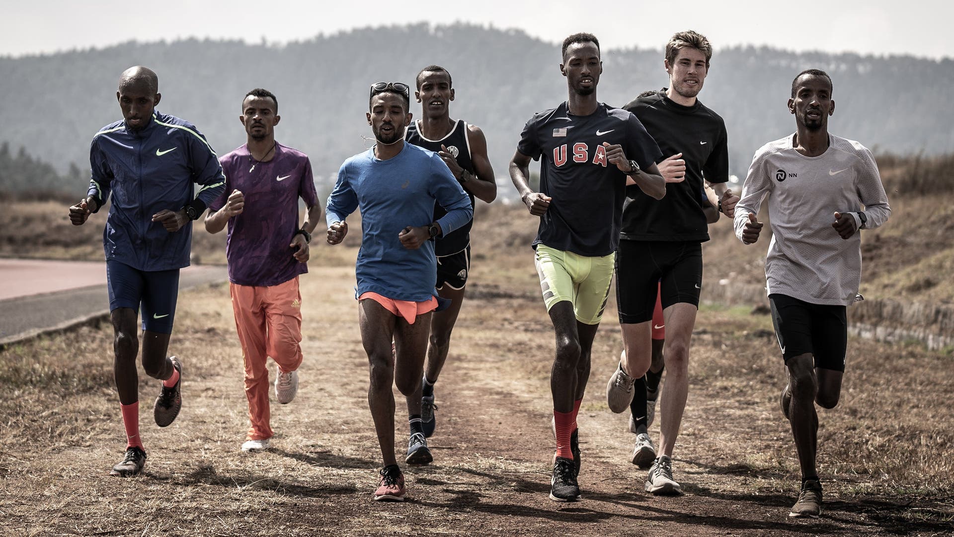 Abdi Abdirahman and training partners