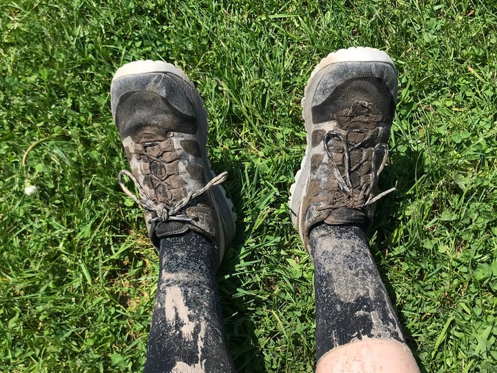 muddy trail shoes Merrell Antora