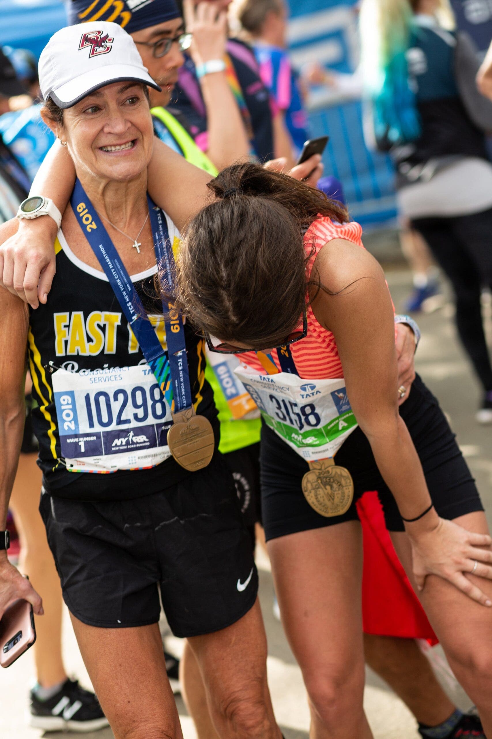 post marathon mother daughter