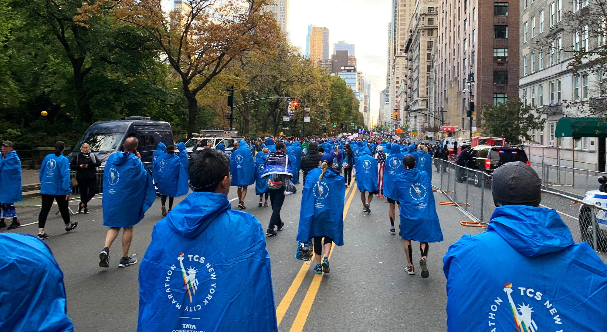 after the marathon walk