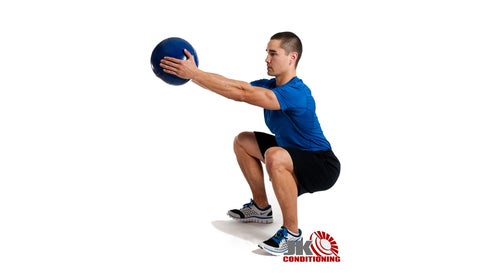 proper squat med ball
