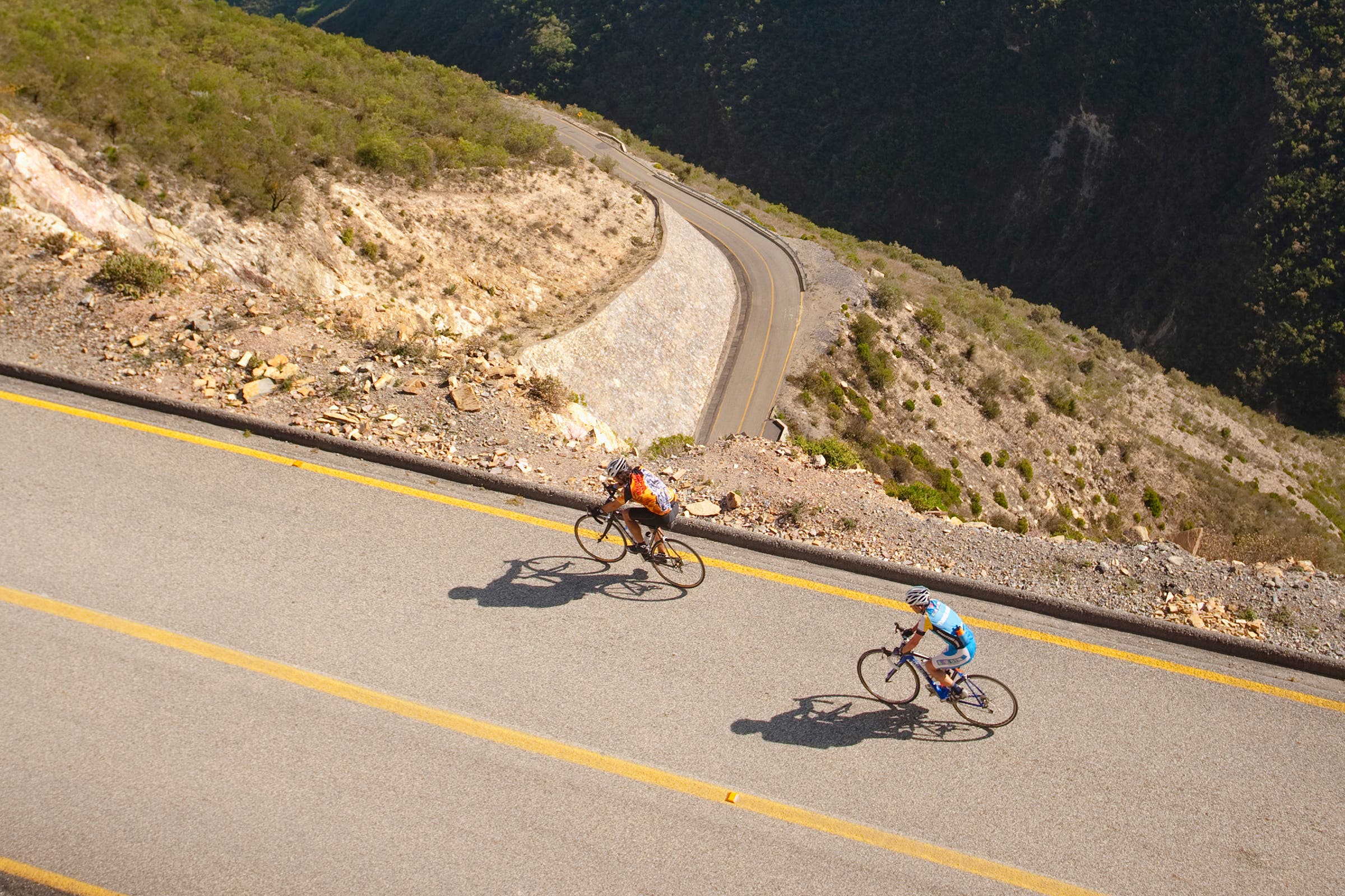 Mountains surrounding the city