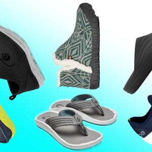 A collection of recovery footwear