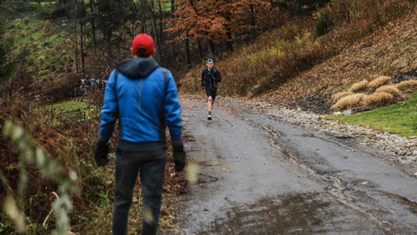 Dathan Ritzenhein coaching 200m hills