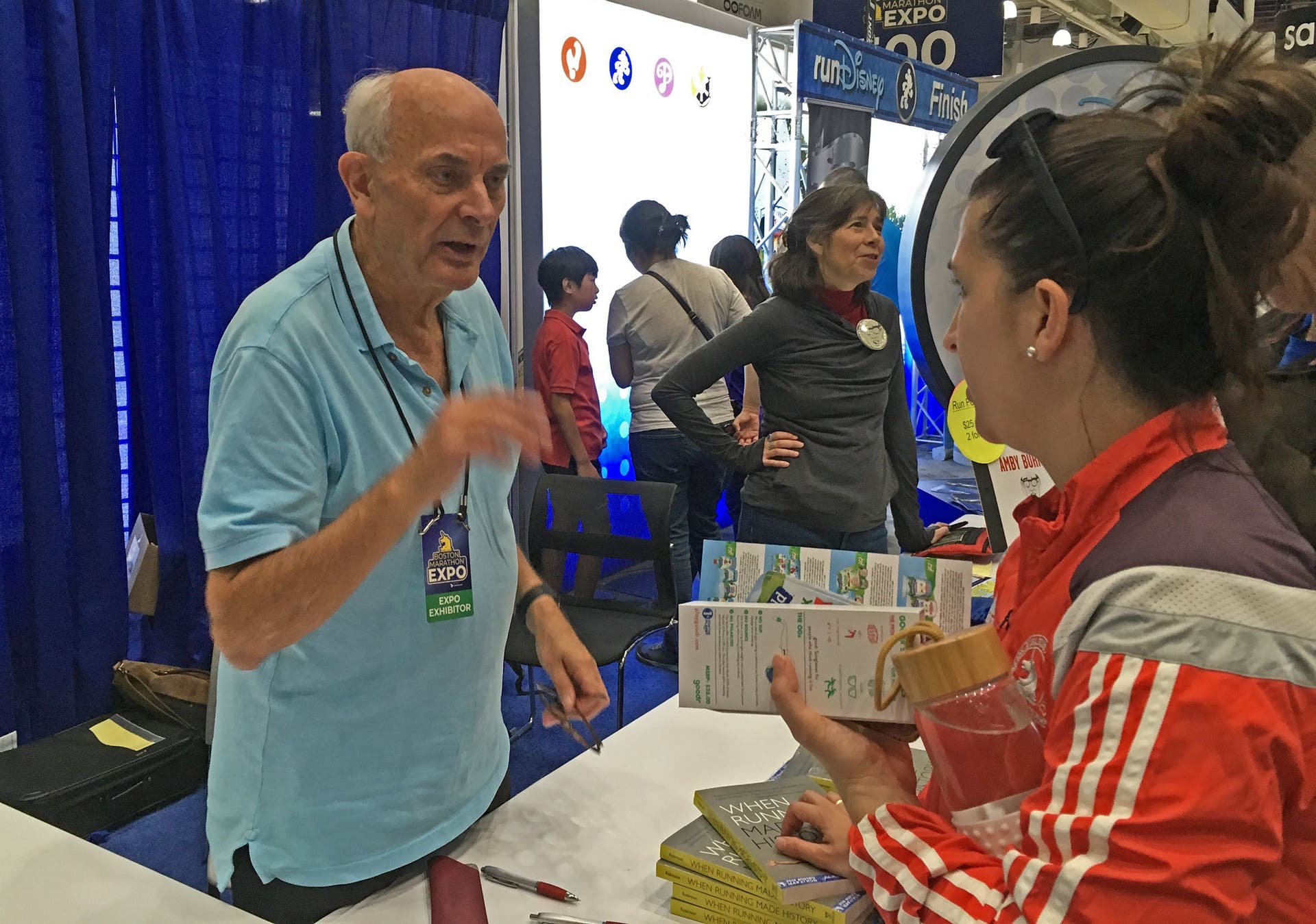 Roger Robinson signing books