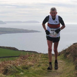 Ron Hill in hills near his home