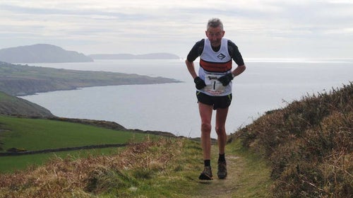 Ron Hill in hills near his home