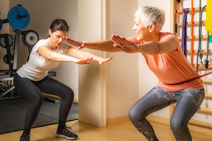senior squat exercise