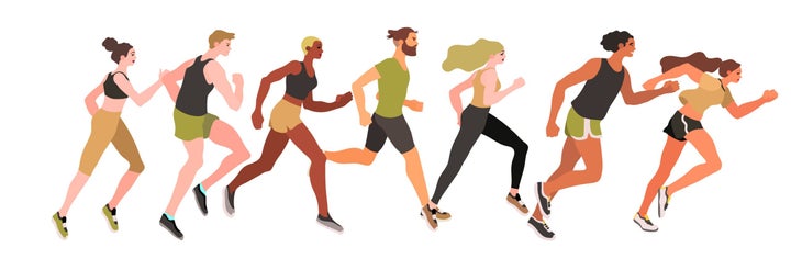 illustration runners' strides