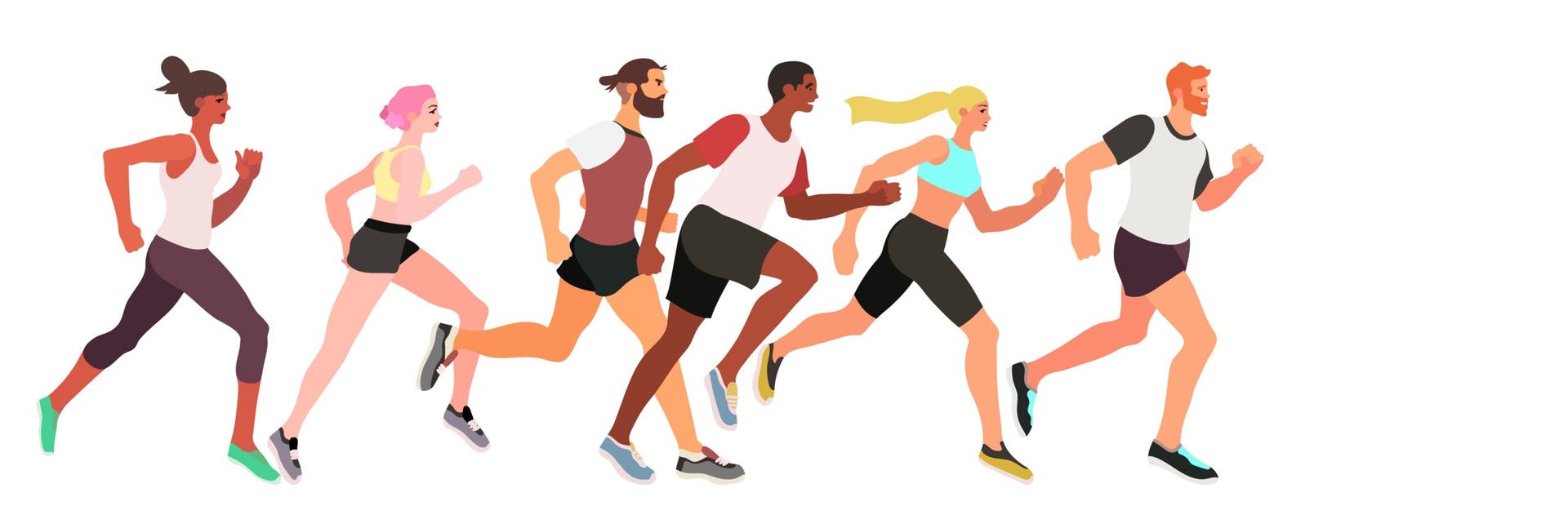 illustration runners' strides