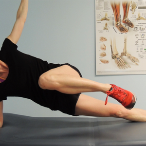 sideplank with running motion