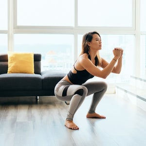 squat exercise at home