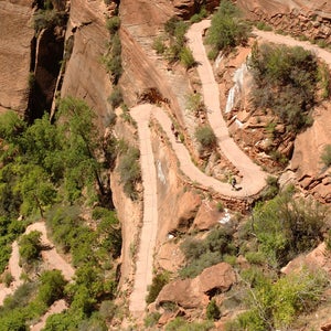 switchback road to illustrate building mileage