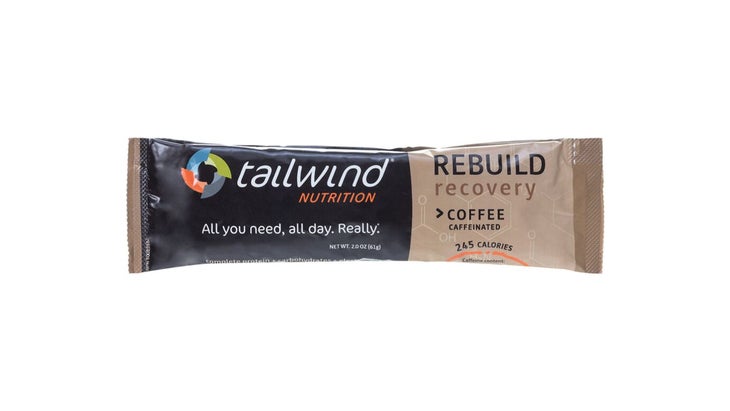 Coffee flavor Tailwind REBUILD Recovery drink mix packet