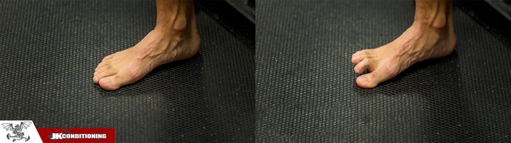 big toe press