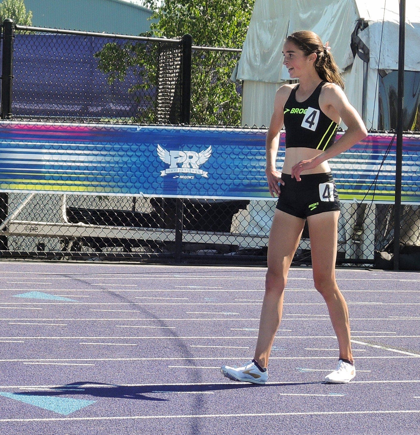 Ericka Vanderlinde after 2 mile Brooks PR