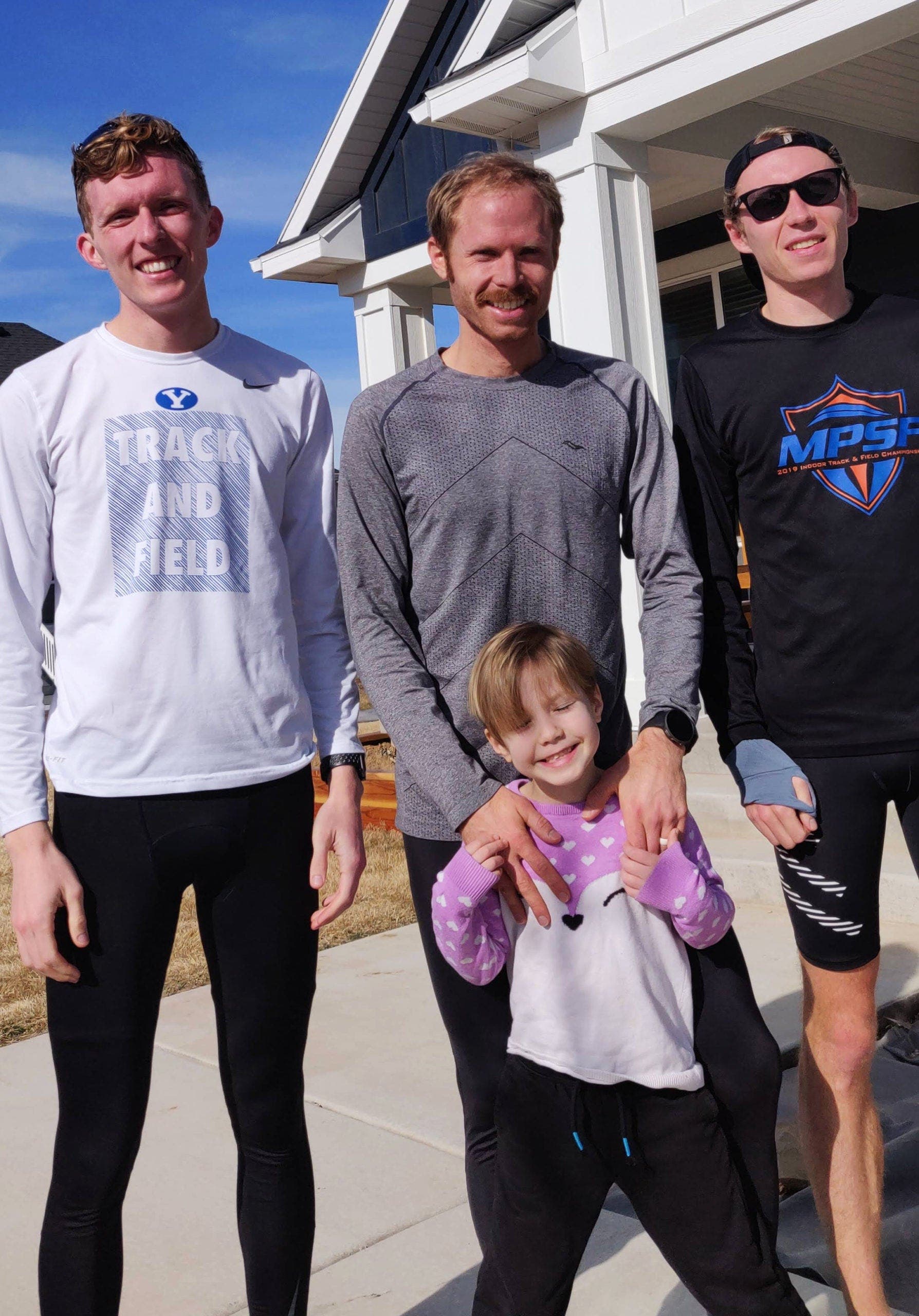 Jared Ward and training teammates