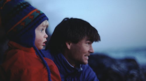 Alex (right) and Max (left, age 3) in December 1991 in Zion National Park, Utah.