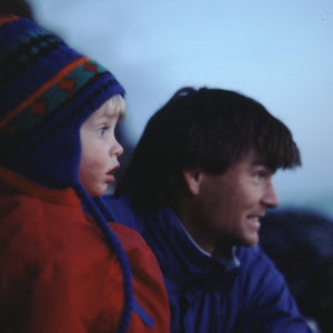 Alex (right) and Max (left, age 3) in December 1991 in Zion National Park, Utah.
