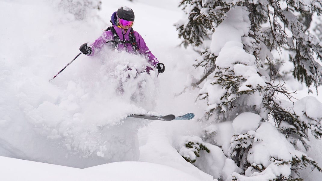 Ingrid Backstrom shreds the deep stuff. 