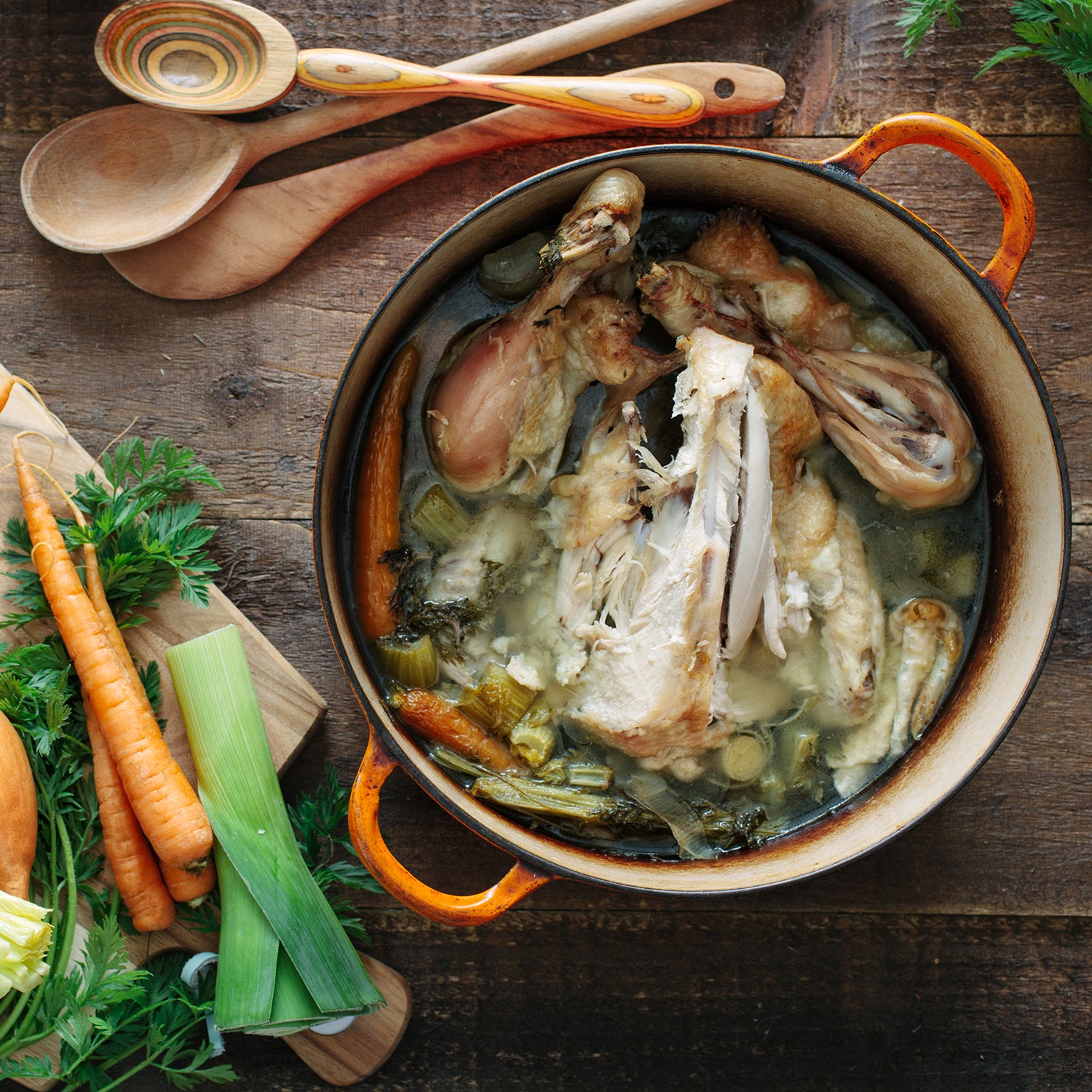 Chicken Stock Recipe (Bone Broth) - Delicious Table