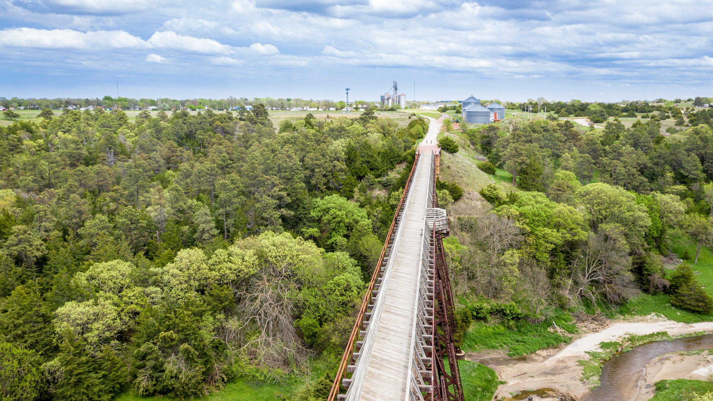 Take this trail after crossing under the railroad track