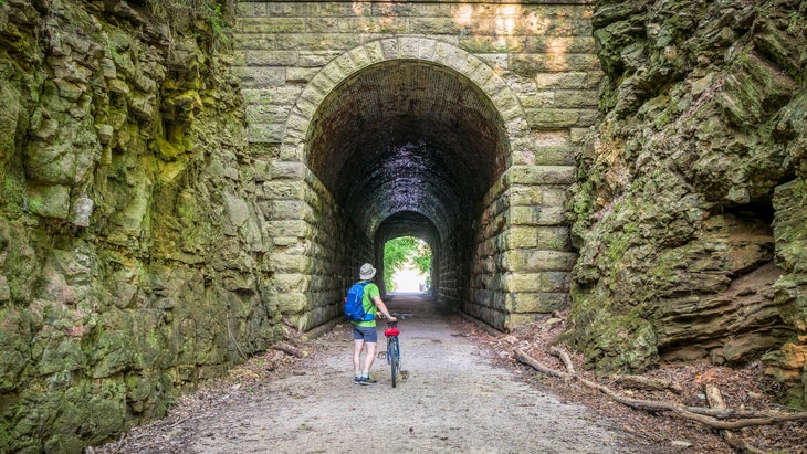 biking on Katy Trail