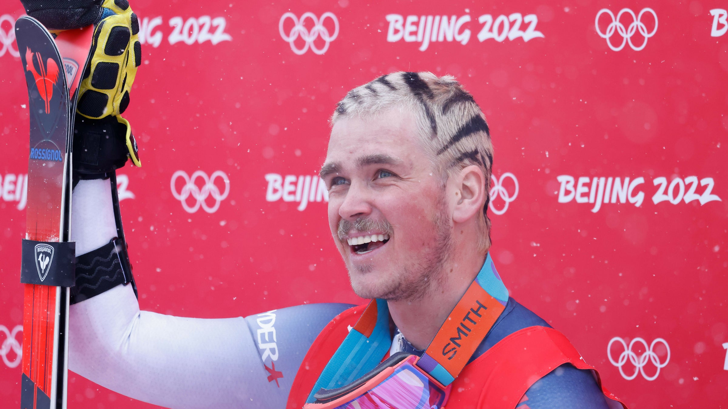 River Radamus’s ski racing chops are impressive, sure, but not as impressive as his hair.