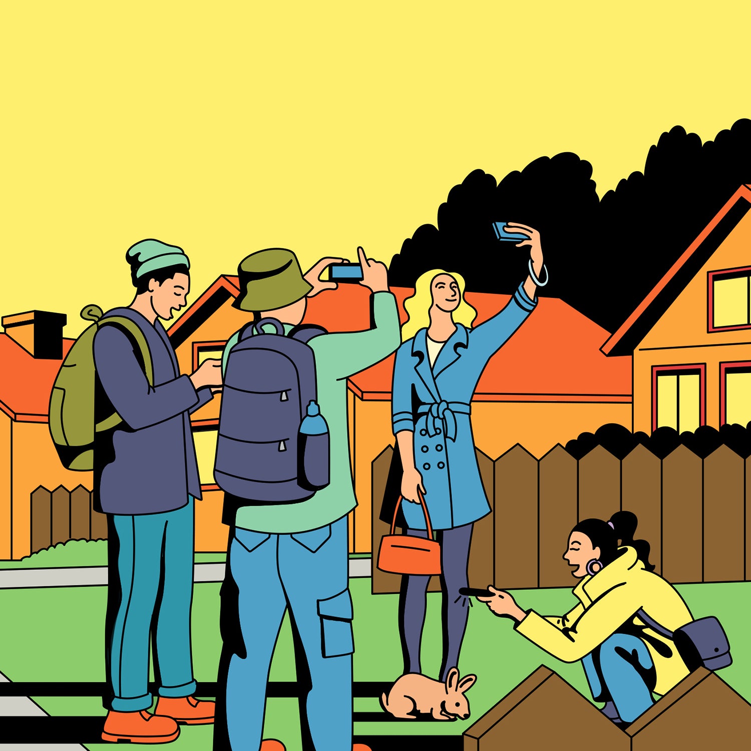 Airbnb renters illustration