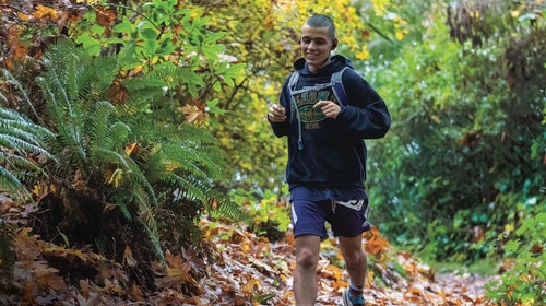 BIPOC runner on a trail