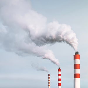Smokestacks causing climate change