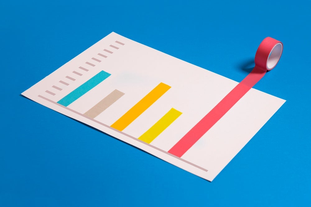 Conceptual finance or business growth chart.