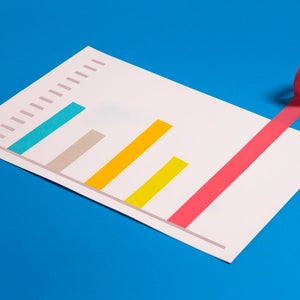 Conceptual finance or business growth chart.