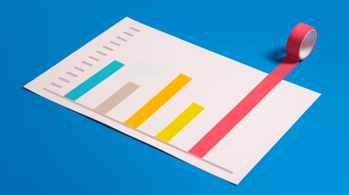 Conceptual finance or business growth chart.
