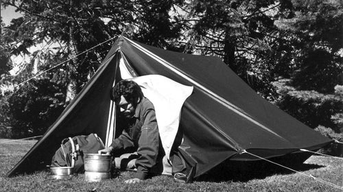 Old photo of a Hilleberg tent