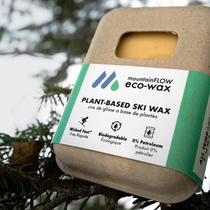 MountainFLOW eco-wax sitting in a tree
