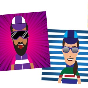 The avatar drawings of Bike Club