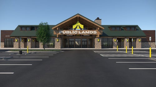 rendering of retail store Public Lands, a branch of Dick's Sporting Goods
