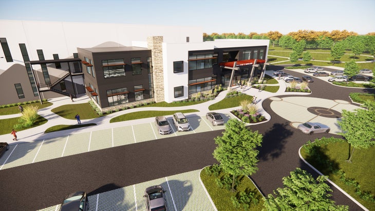 rendering of new REI distribution center in Lebanon, Tennessee