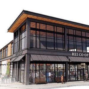 Sketch of REI store