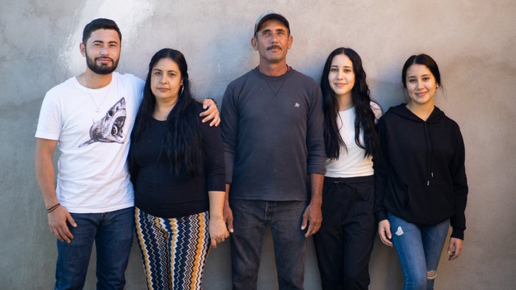 Francisco Lucero and his family