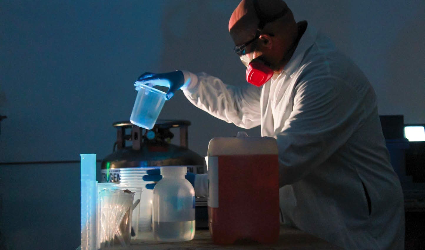 Scientist working in a lab