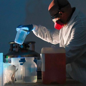 Scientist working in a lab