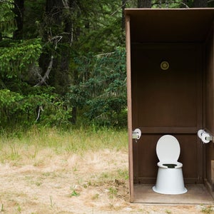 A hiking outhouse.