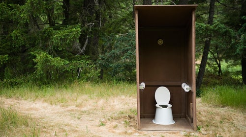 A hiking outhouse.